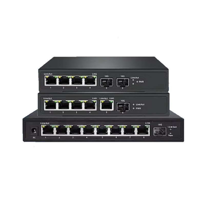 Sfp+ 10G Managed Switch 8 Port - Switch PoE+ Terkelola Multi-Gigabit 5-Port 8-Port